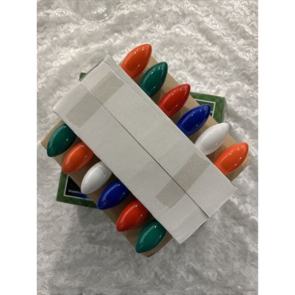 Holiday Time C9 Multi-Color Ceramic Lights 25ct Indoor Outdoor Christmas 24 feet - Picture 4 of 6